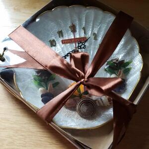 Philippines Seashell Souvenir Clock – Natural Accent Decor – New in Box
